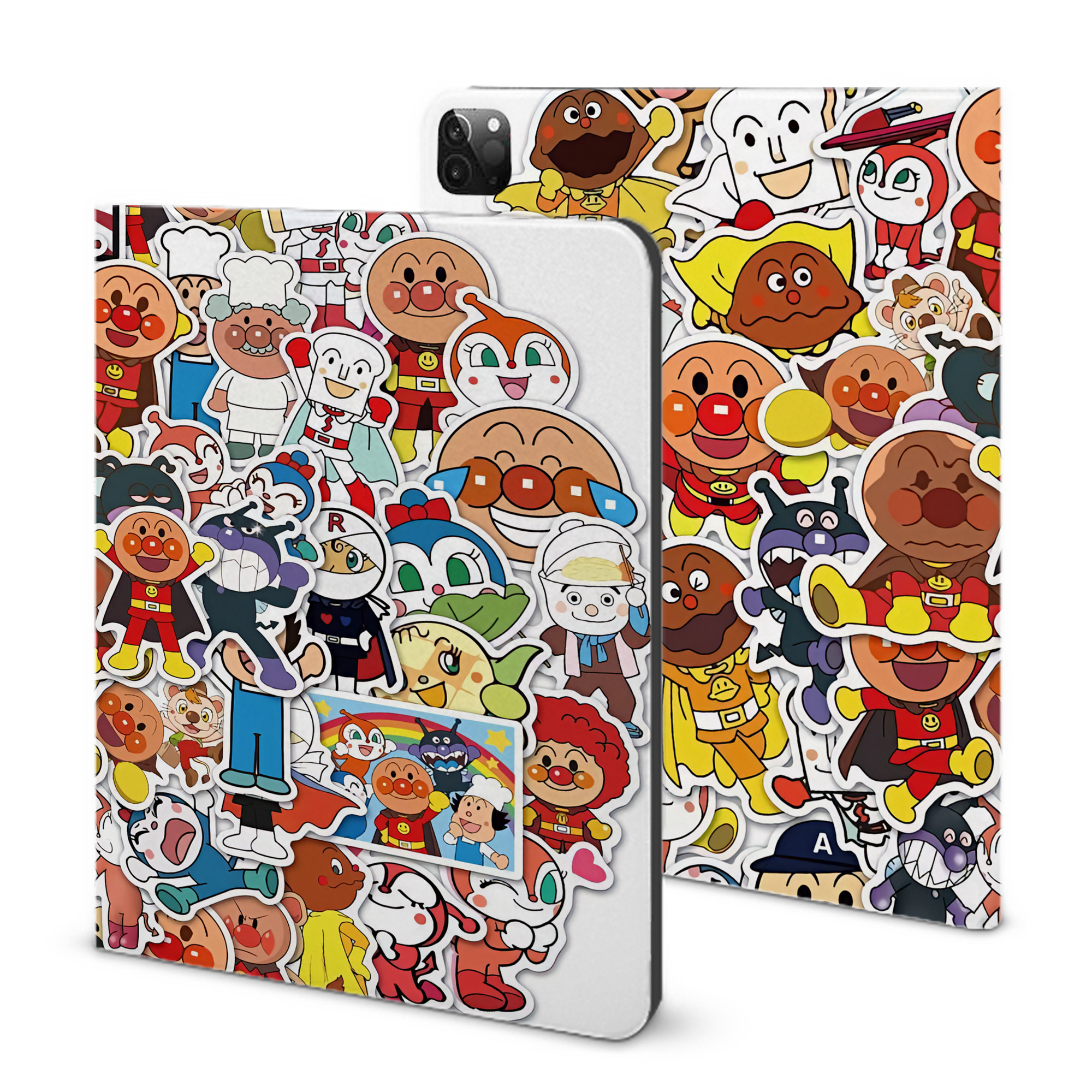 （画像用） アンパンマン Anpanman IPadケース ペンホルダー付き ブックスタイルデザイン